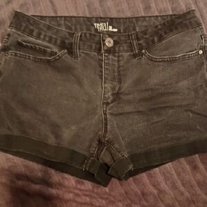 Time and Tru Women's Dark Gray Jean Shorts